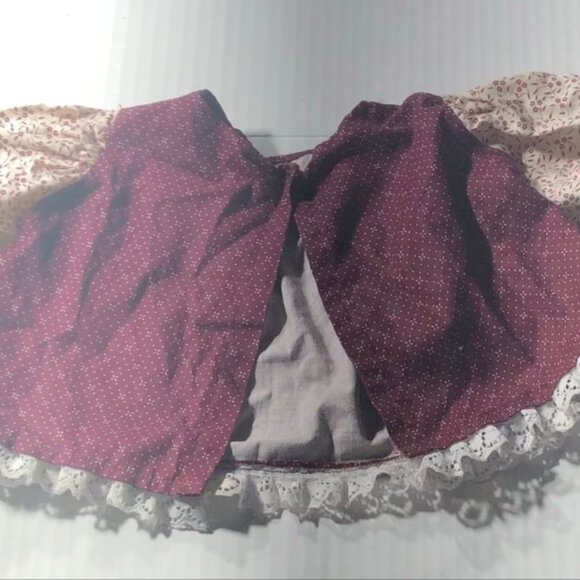 Vintage Doll Dress Plush Bundle Vest Nicole Miller Leggings Floral Peach/Cream - Picture 8 of 10